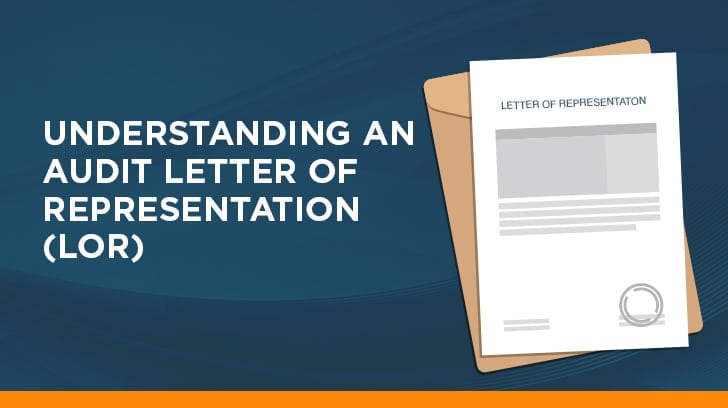 Understanding an audit letter of representation