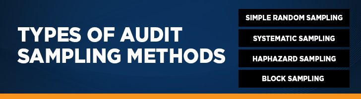 What are the types of audit sampling methods