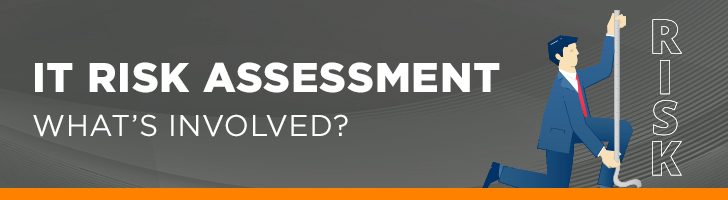 What is involved in an IT risk assessment?