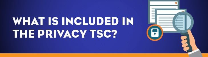 What's included in the privacy TSC?