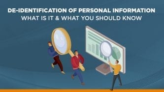 De-identification of personal data