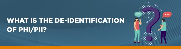 What is the de-identification of PHI/PII?