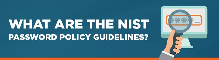 NIST password policy guidelines