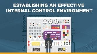 Establishing an internal control environment