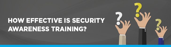 Effectiveness of security awareness training