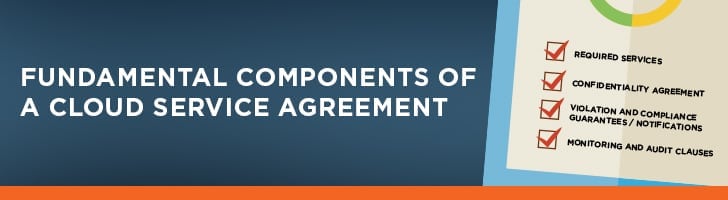Components of cloud service agreement