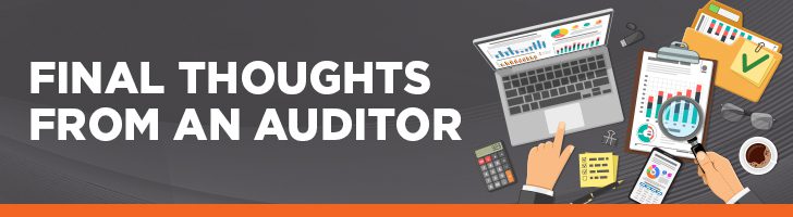 Final thoughts from an auditor on HIPAA compliance