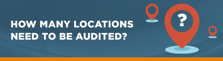 How many locations need to be audited