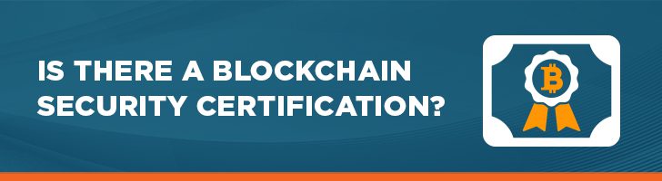 Blockchain security certification