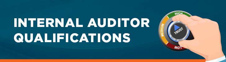 Internal auditor qualifications