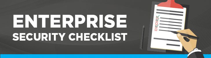 Enterprise security checklist