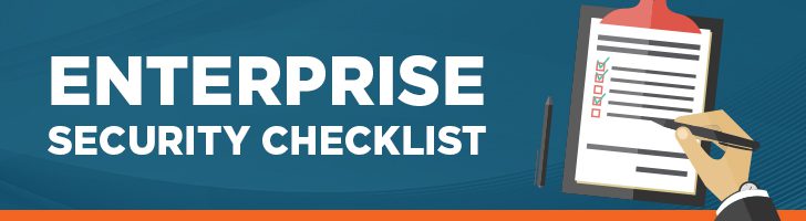 Enterprise security checklist
