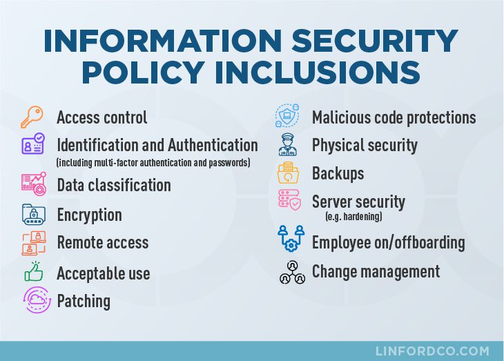 Information Security Policy Inclusions