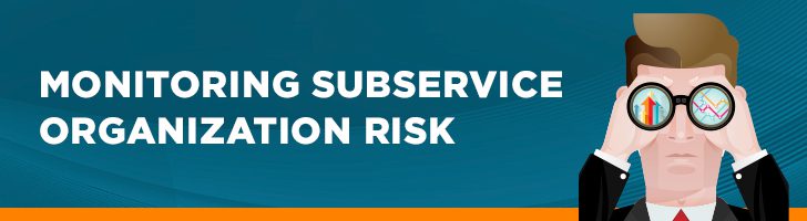 Monitoring subservice organization risk