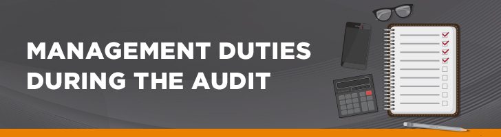 Management duties during audit