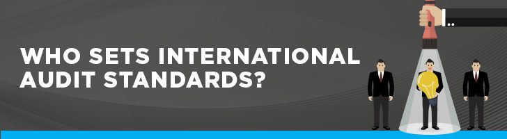Who sets international audit standards?