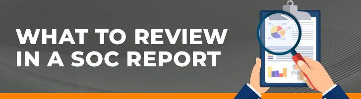 What to review in a SOC report