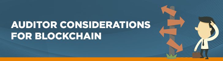 Auditor considerations for blockchain
