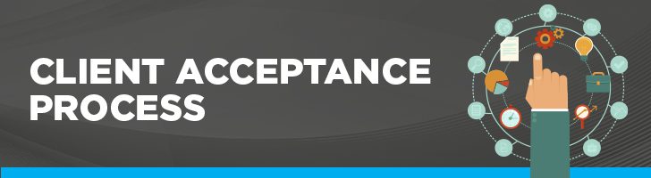 Client acceptance process