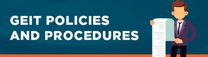 GEIT policies and procedures