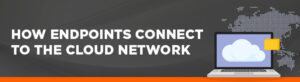 How endpoints connect to the cloud network